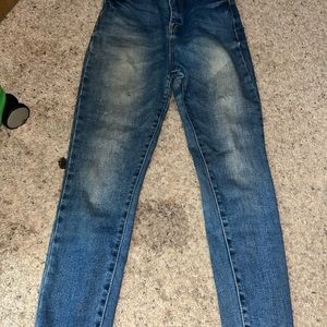 Jean pants and black